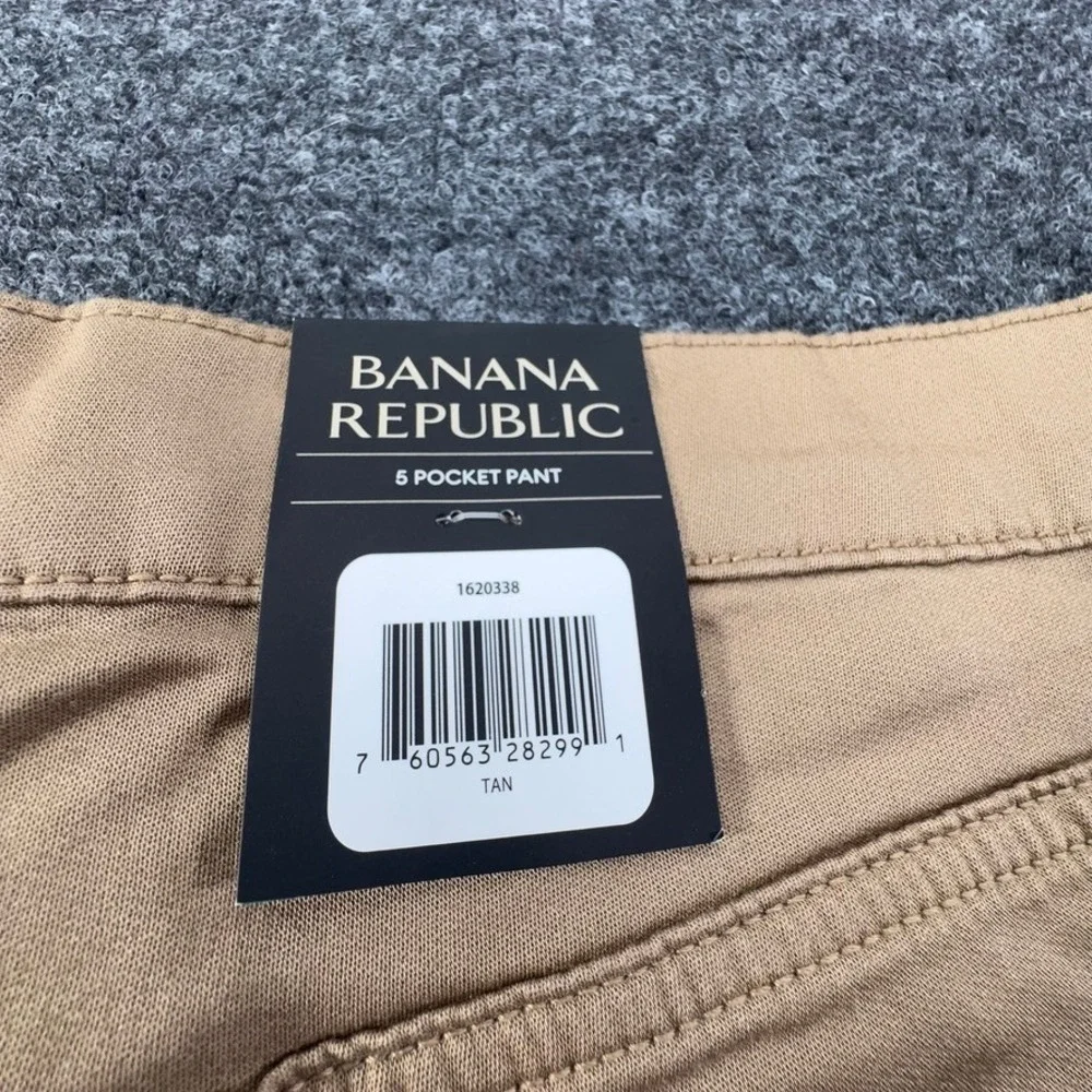 Banana Republic Mens 5 Pocket Pant Tan Khaki Straight Leg 38x30 NWT 1620338